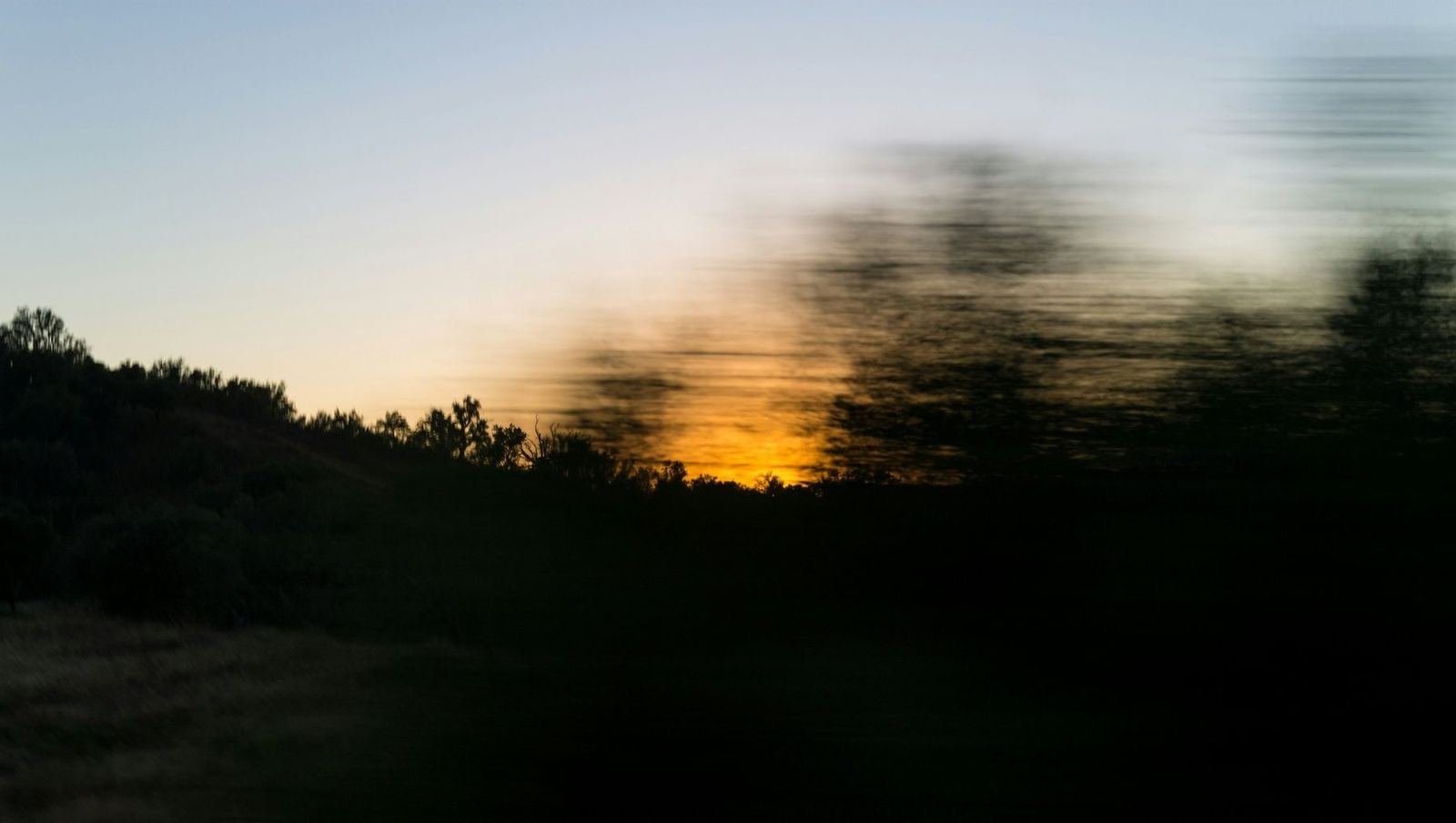 Coucher de soleil sur les collines portugaises